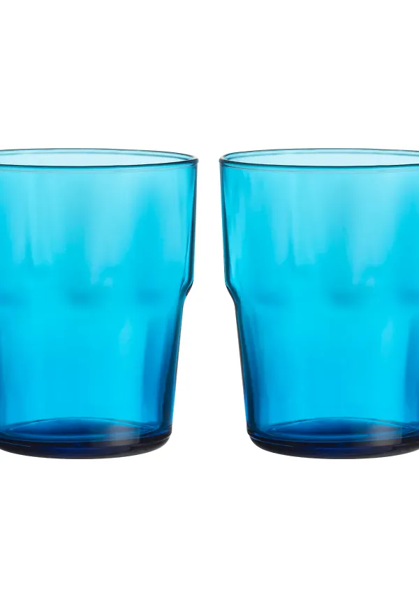 Blå Iittala-dricksglas i fantastiskt snygg modell.