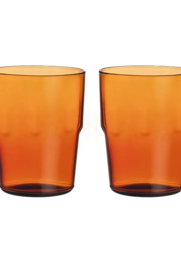 Härlig dricksglas i guldfärgat från Iittala.