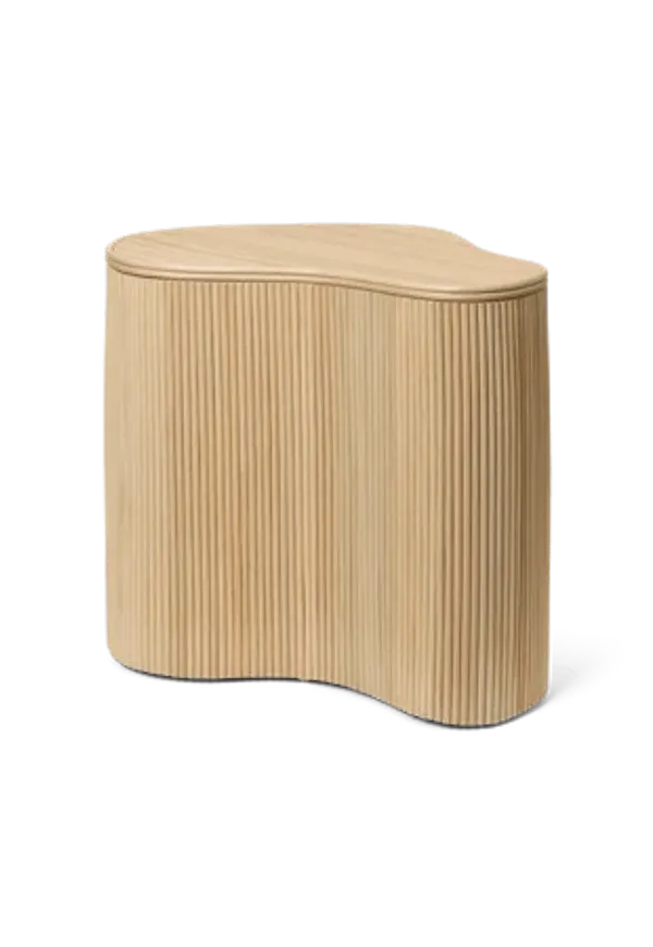 Otroligt fin sidobord i beiget från FERM LIVING.