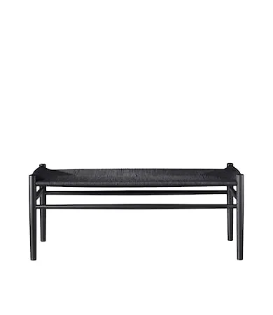 Supersnygg svart bänk i ek från FDB Møbler.