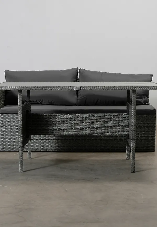 Mörkgrå Comfort Garden-utegrupp i fantastiskt fin modell.