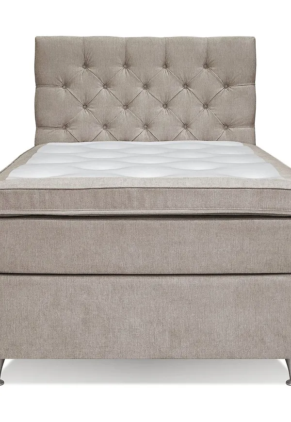 Klassisk beige säng 2026 från Drömvik.