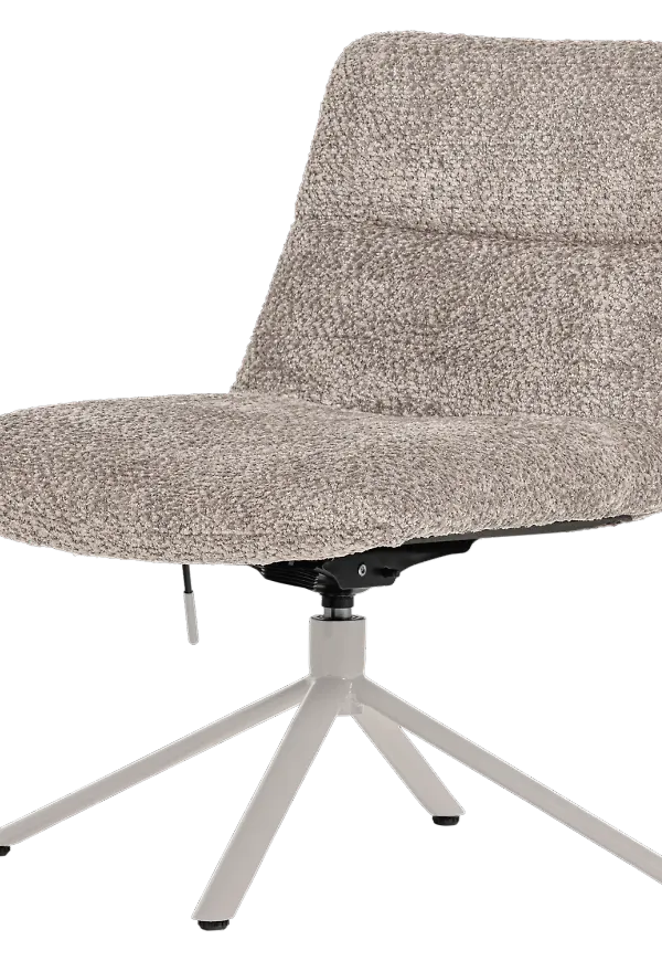 Grå WOOOD-fåtölj i söt modell.