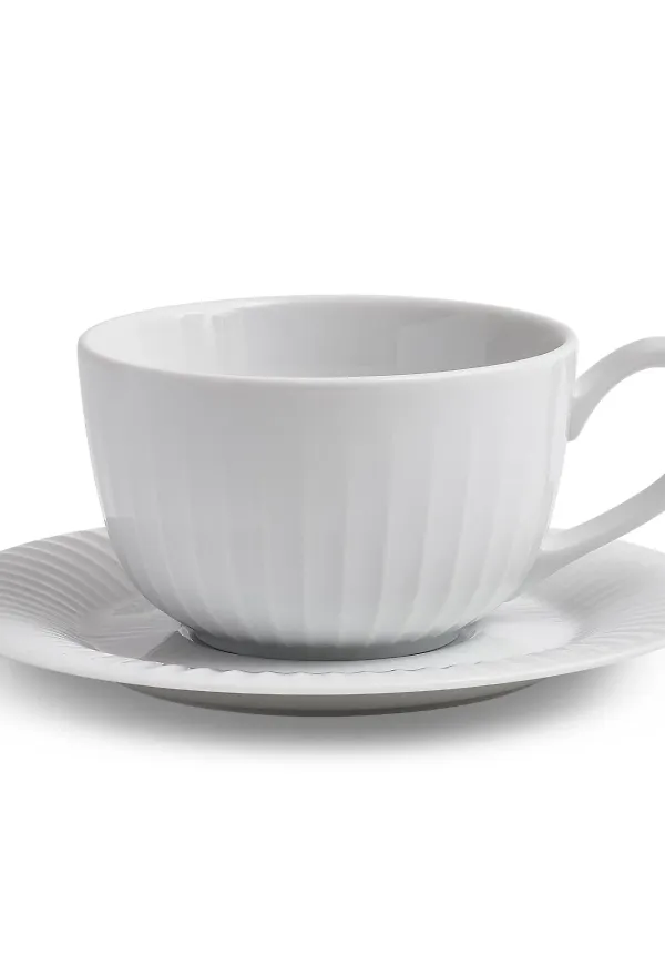 Vit Kähler-mugg i vacker modell.