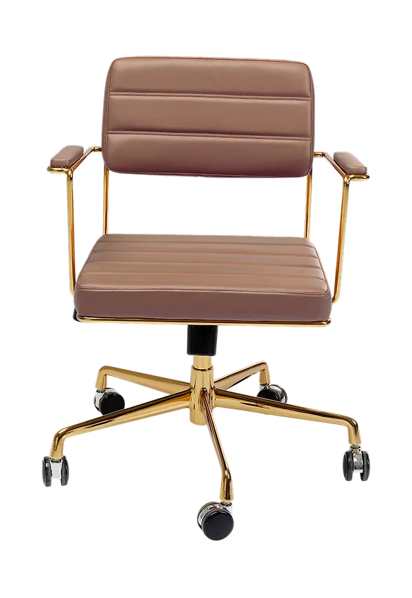 Brun KARE Design-skrivbordsstol i komfortabel modell.