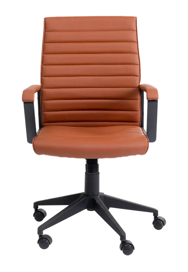 Modern kontorsstol i ljusbrunt från KARE Design.