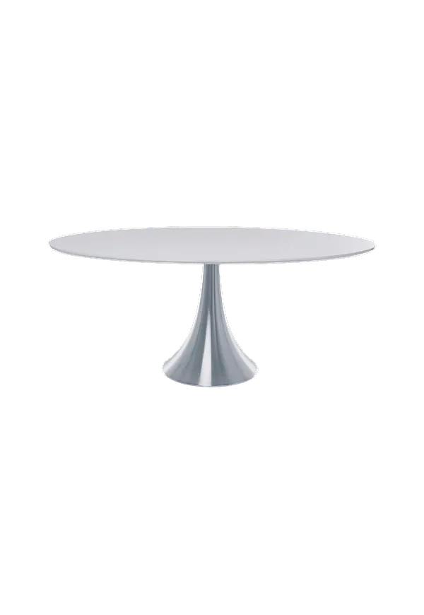 Fin vit matbord i aluminium från KARE Design.