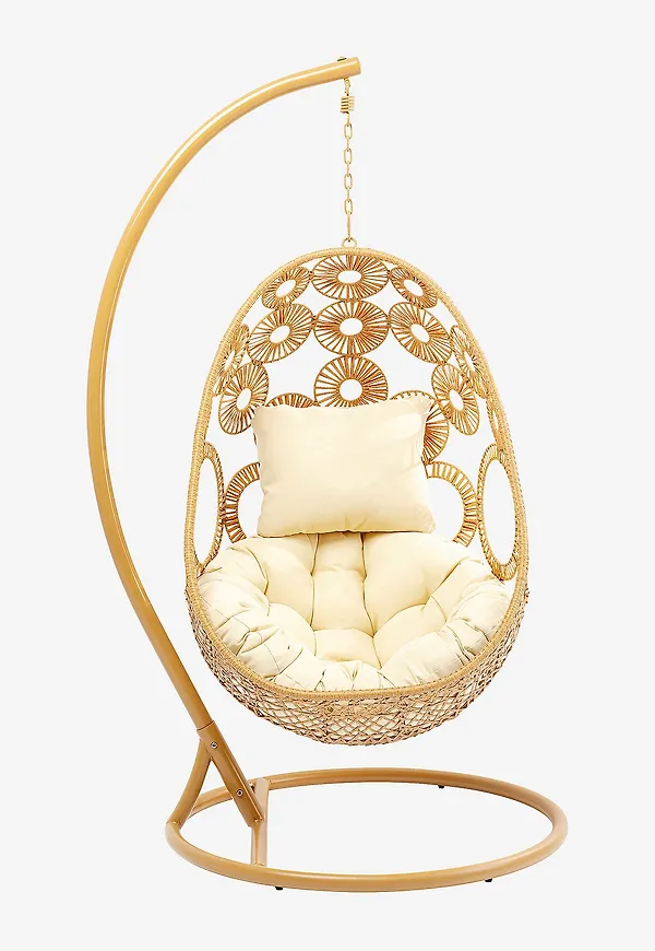 Jättesnygg hängstol i brunt från KARE Design.