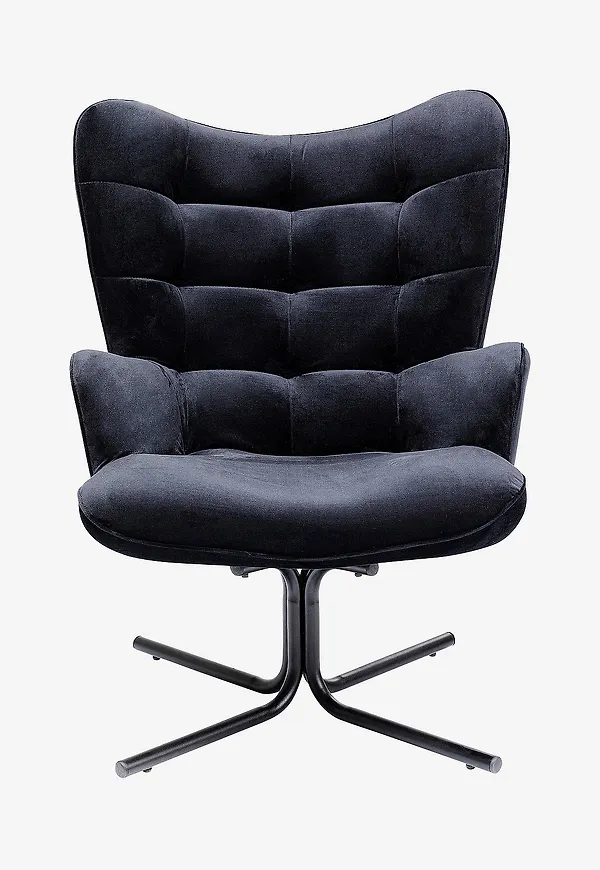 Svart KARE Design-snurrfåtölj i ikonisk modell.