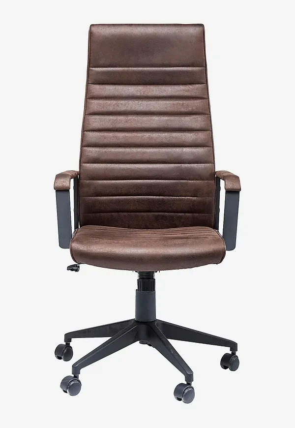 Smickrande kontorsstol i brunt från KARE Design.