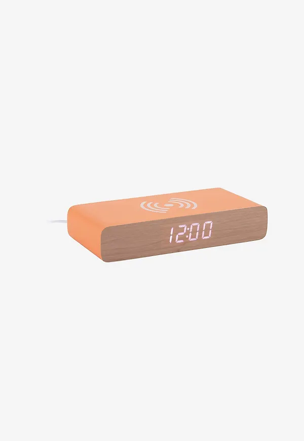 Orange Karlsson-väckarklocka i vacker modell.