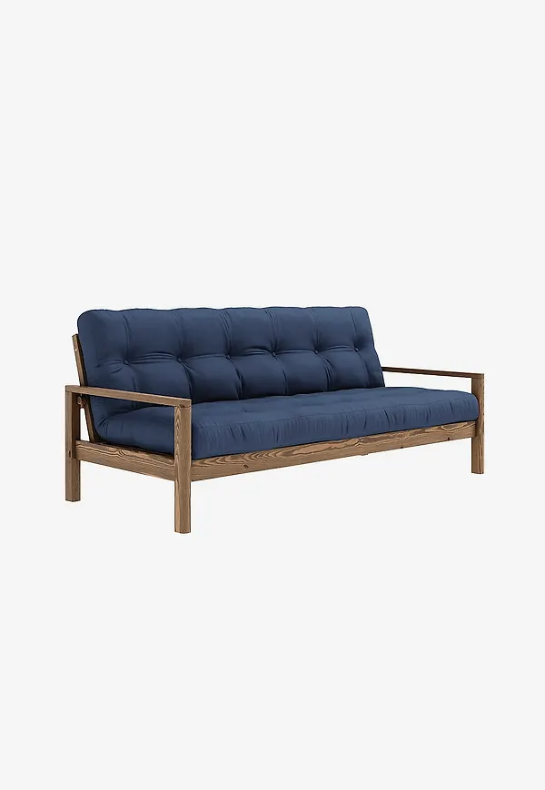 Fantastiskt fin bäddsoffa i blått från Karup.