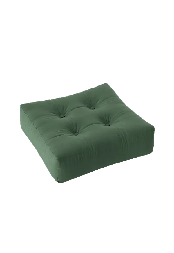 Ljusgrön Karup Design-gästsäng i riktigt trendig modell.