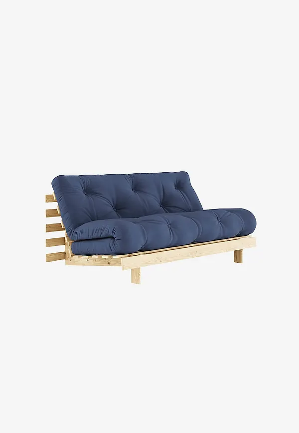 Riktigt snygg bäddsoffa i blått från Karup Design.