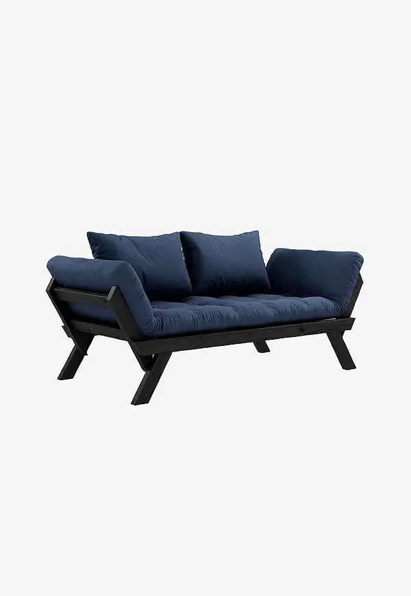 Trendig bäddsoffa i blått från Karup Design.