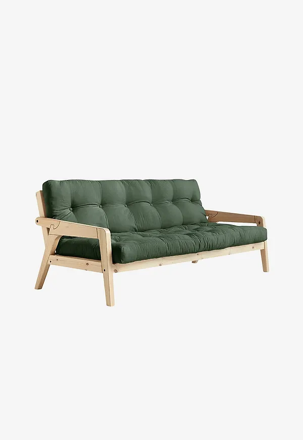 Riktigt trendig säng i grönt från Karup Design.