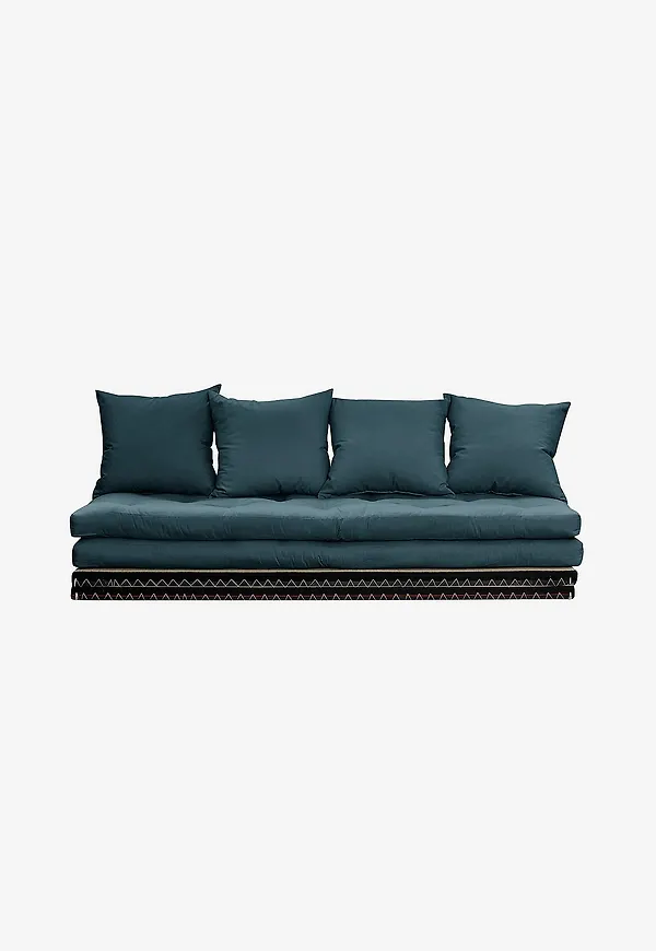 Blå Karup-soffa i otroligt fin modell.