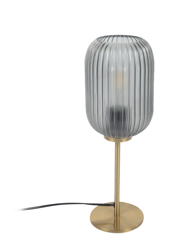 Grå Kave Home-sängbord i trendig modell.