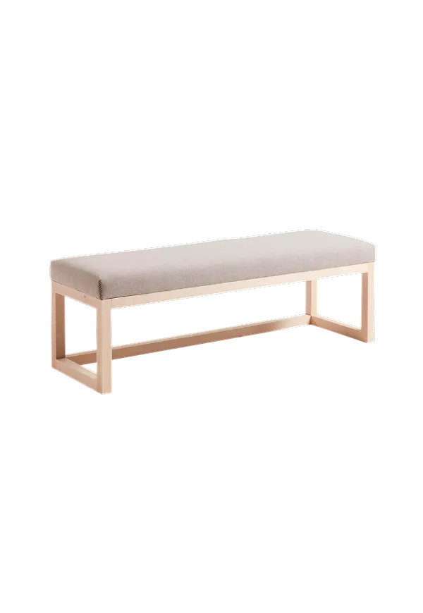 Beige Kave Home-bänk i elegant modell.