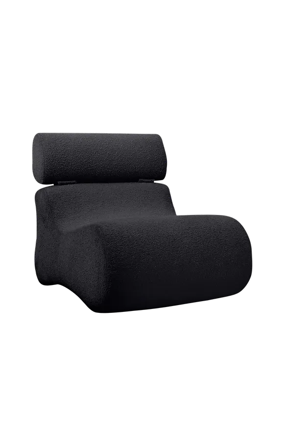 Mysig svart fåtölj 2025 från Kave Home.