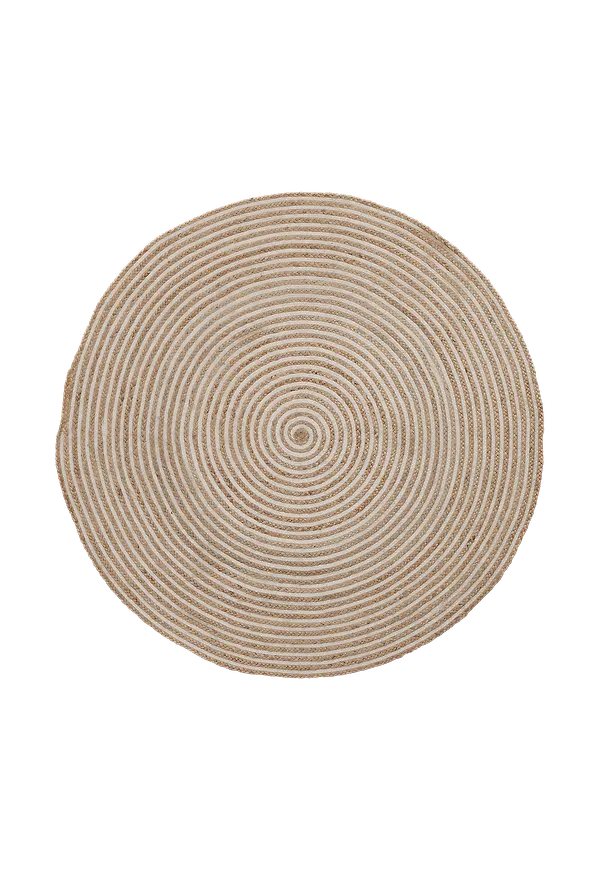 Riktigt snygg matta i vitt från Kave Home.