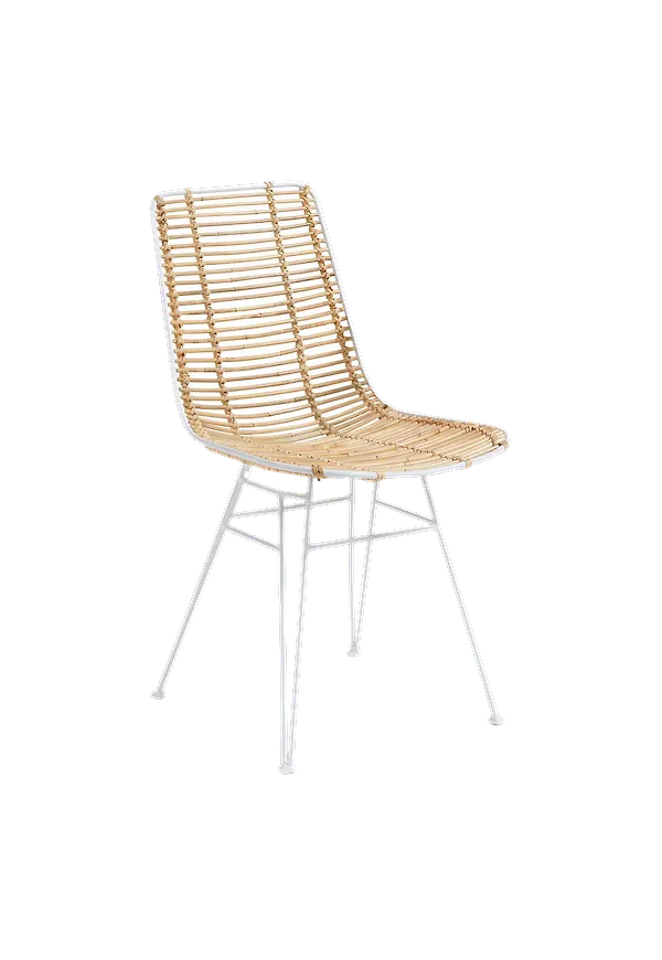 Vit Kave Home-stol i stilriktig modell.