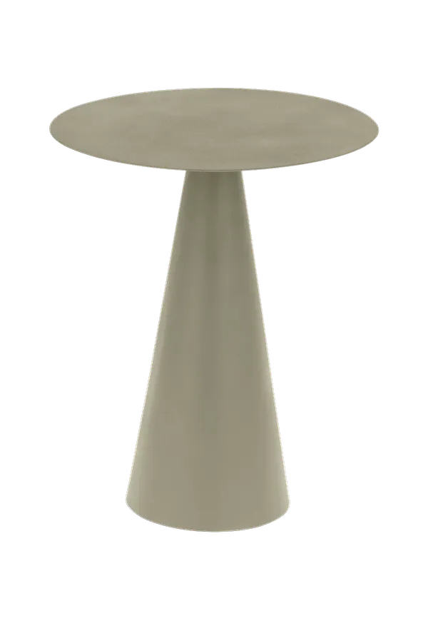 Riktigt snygg småbord i mörkgrönt från Kave Home.