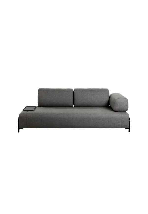 Svart Kave Home-soffa i modern modell.