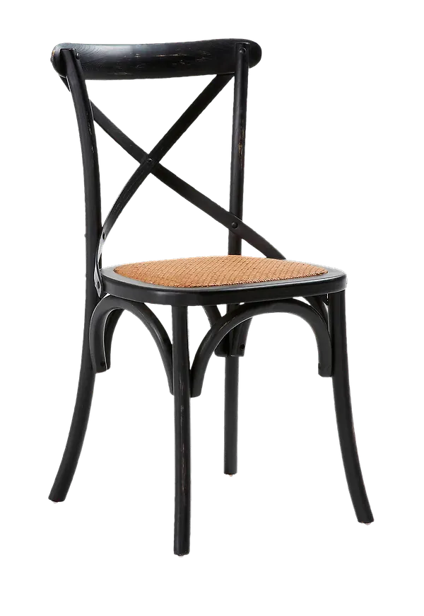 Svart Kave Home-stol i riktigt fin modell.