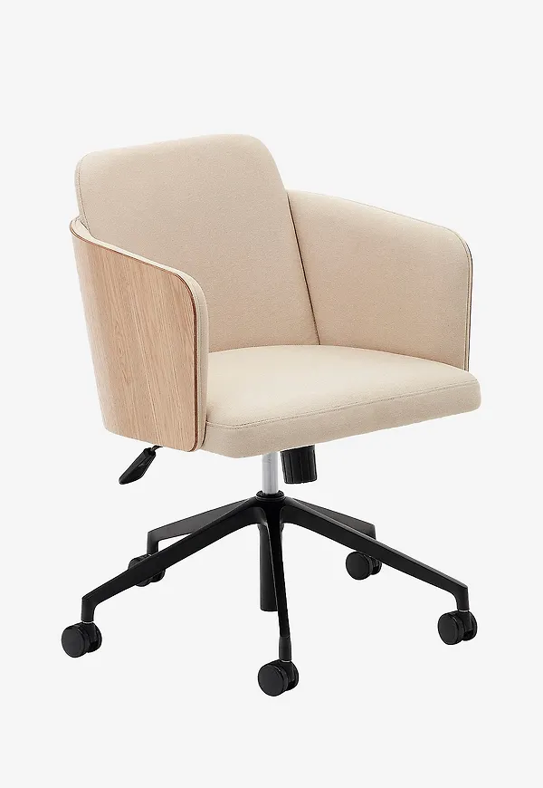 Stilriktig skrivbordsstol i aluminium från Kave Home.