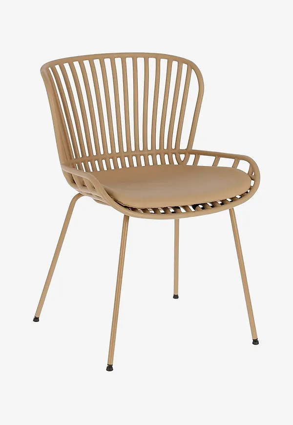 Beige Kave Home-stol i stilren modell.