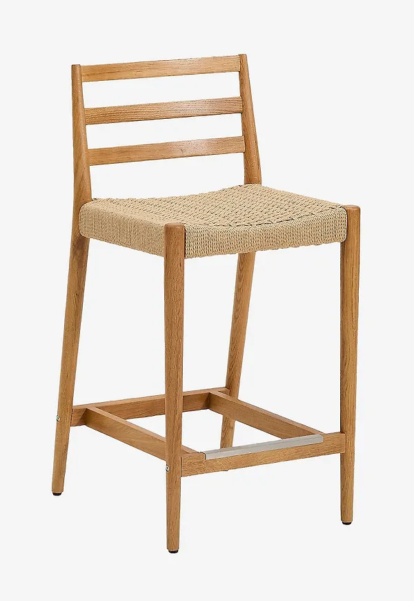 Beige Kave Home-barstol i skön modell.