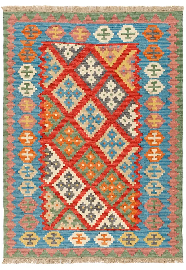 Flerfärgad matta som passar perfekt till våren 2025!