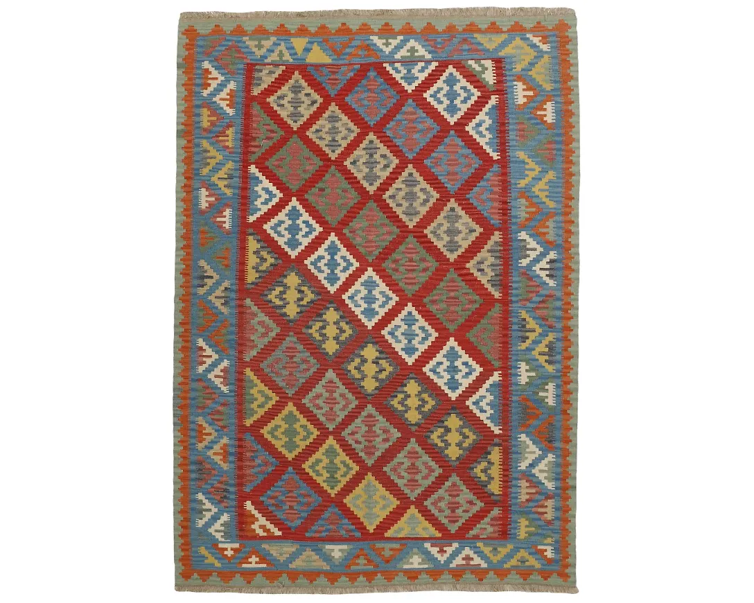 Flerfärgad ullmatta som passar perfekt till våren 2025!