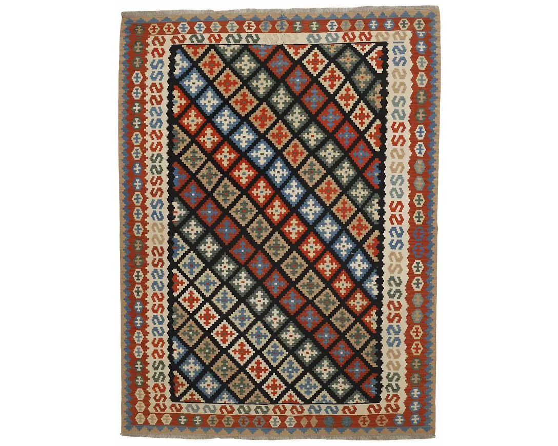 Flerfärgad ullmatta som passar perfekt till våren 2025!