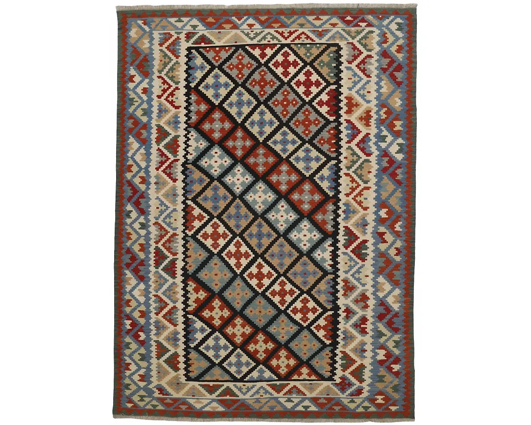 Flerfärgad ullmatta som passar perfekt till våren 2025!