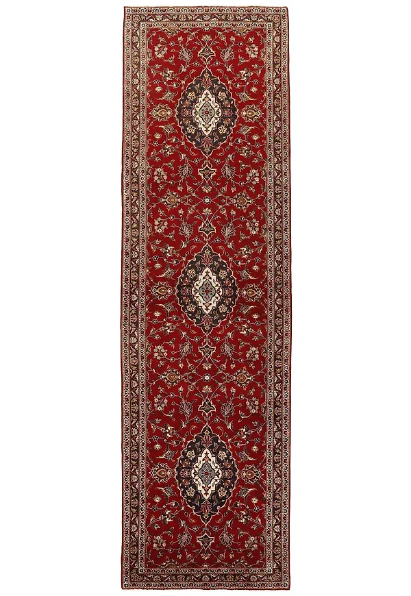 Fantastiskt fin ullmatta i rött från Rezas.