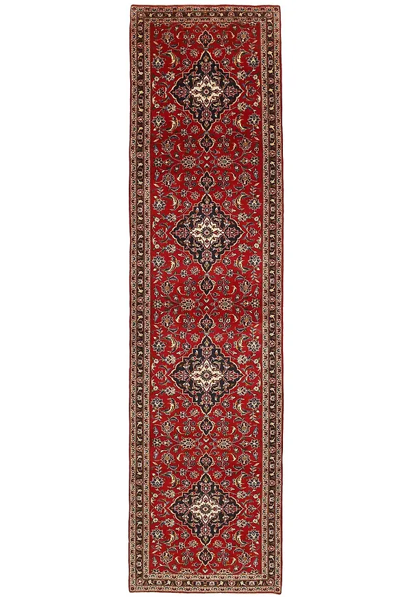 Blå Rezas-matta i riktigt snygg modell.