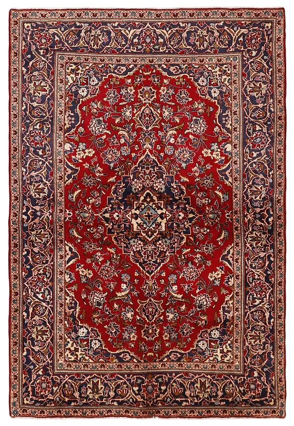 Smickrande matta i blått från Rezas.