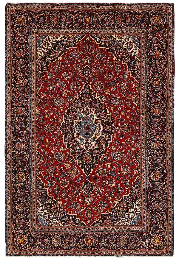 Vacker ullmatta i rött från Rezas.