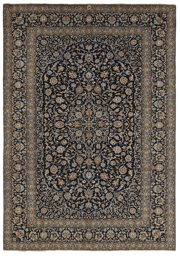 Elegant ullmatta i blått från Rezas.