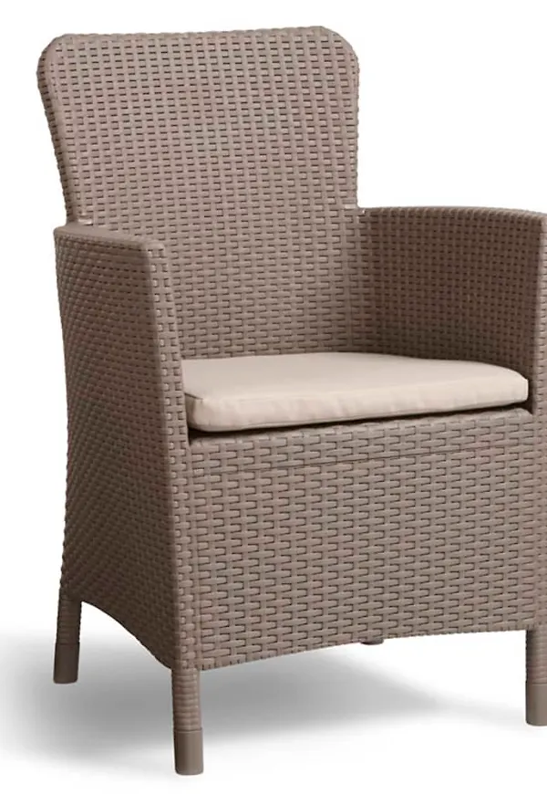 Trendig trädgårdsstol i brunt från Keter.