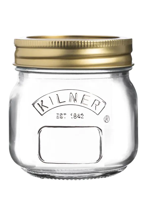 Jättefin burk i guld från Kilner.