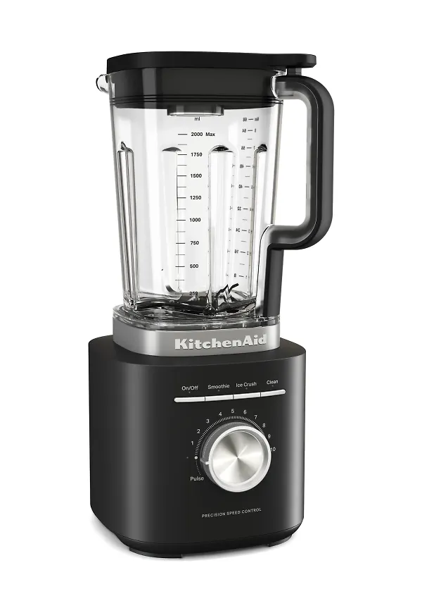 Svart KitchenAid-blender i cool modell.