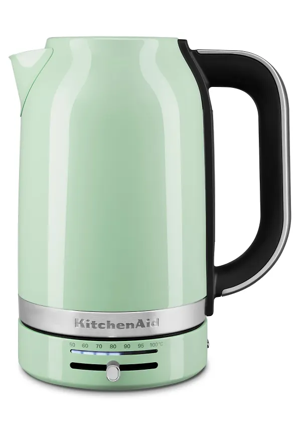Riktigt fin vattenkokare i grönt från KitchenAid.