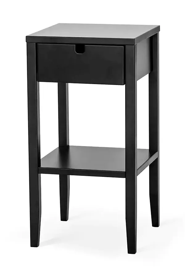 Svart Torkelson-avlastningsbord i ikonisk modell.