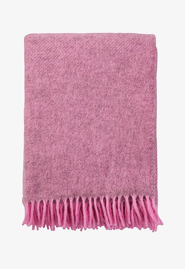 Mysig ullpläd i ull från Klippan Yllefabrik.