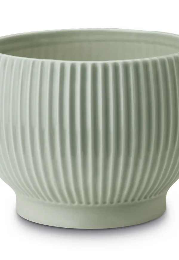 Snygg grön kruka 2025 från Knabstrup Keramik.