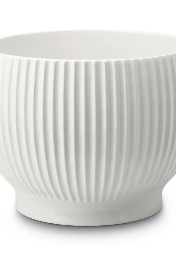 Jättefin vit kruka 2025 från Knabstrup Keramik.