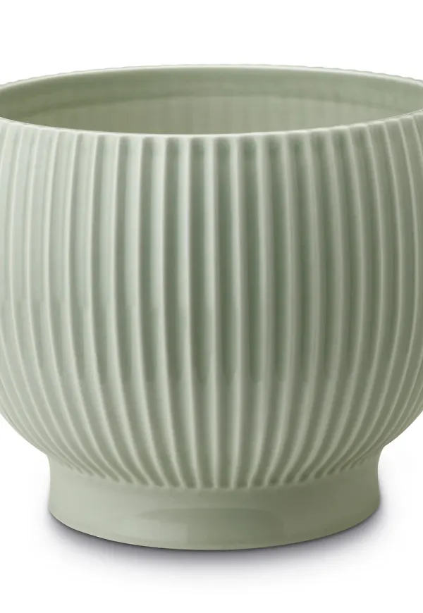 Fin grön kruka 2025 från Knabstrup Keramik.